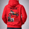 Duke Adventure hoodie design showcase back