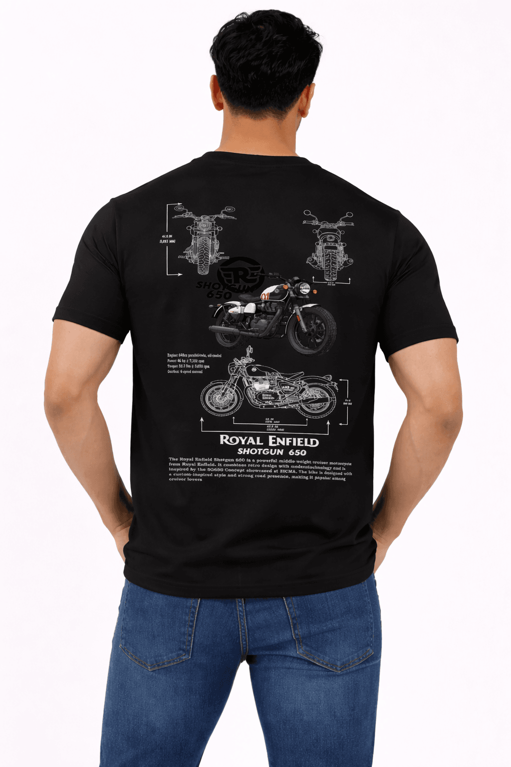 Royal Enfield Shotgun 650 T-shirt design